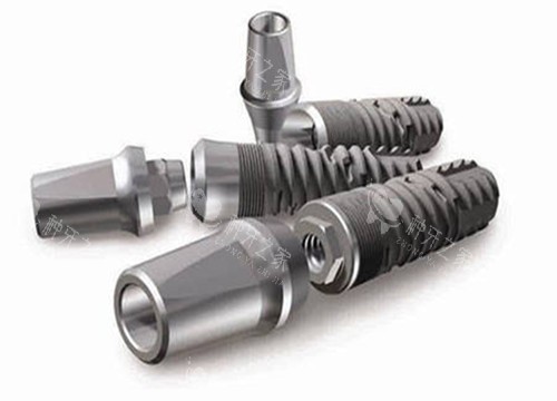 种植牙和基台模型卡通示意图 种植牙和基台模型卡通示意图