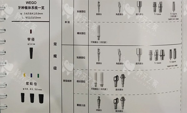 威高wego种植牙宽颈窄颈系列图片 威高wego种植牙宽颈窄颈系列图片