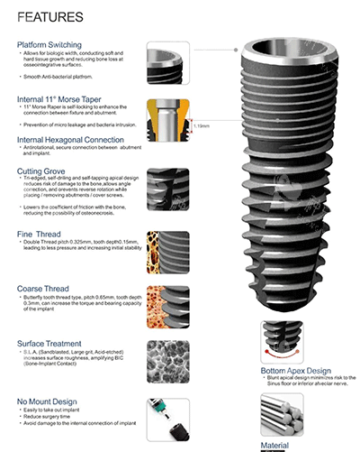 安联种植牙植体细节图片 安联种植牙植体细节图片