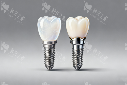 种植牙修复卡通展示图 种植牙修复卡通展示图