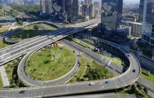 深圳蒙恩口腔周围环境示意图 深圳蒙恩口腔周围环境示意图