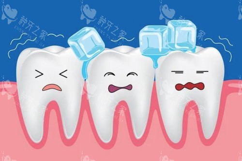 牙齿敏感卡通图 牙齿敏感卡通图