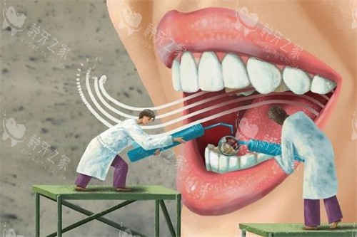 牙齿检查做治疗图 牙齿检查做治疗图