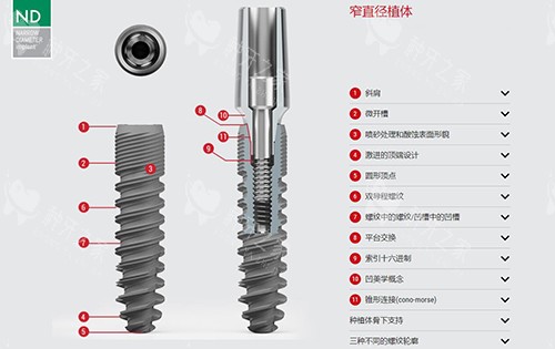 西泰克种植牙nd材料展示