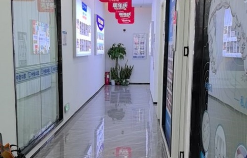 长沙河西中诺口腔走廊示意图